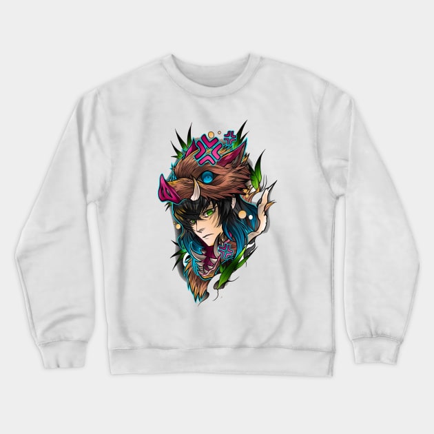 inosuke Crewneck Sweatshirt by boxermaniac